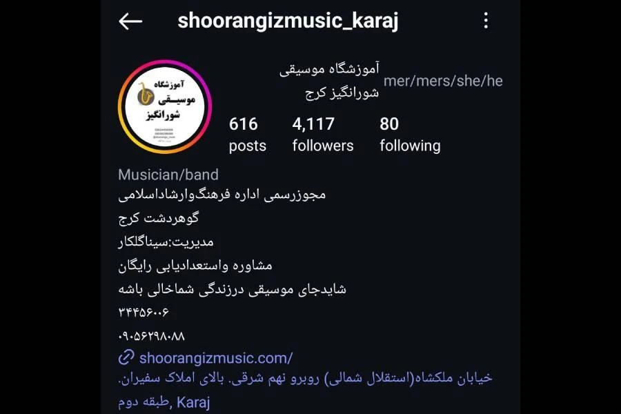 آموزشگاه موسیقی شورانگیز