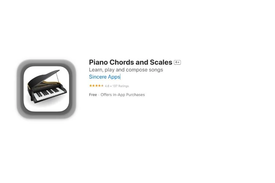 اپلیکیشن Piano Chords and Scales
