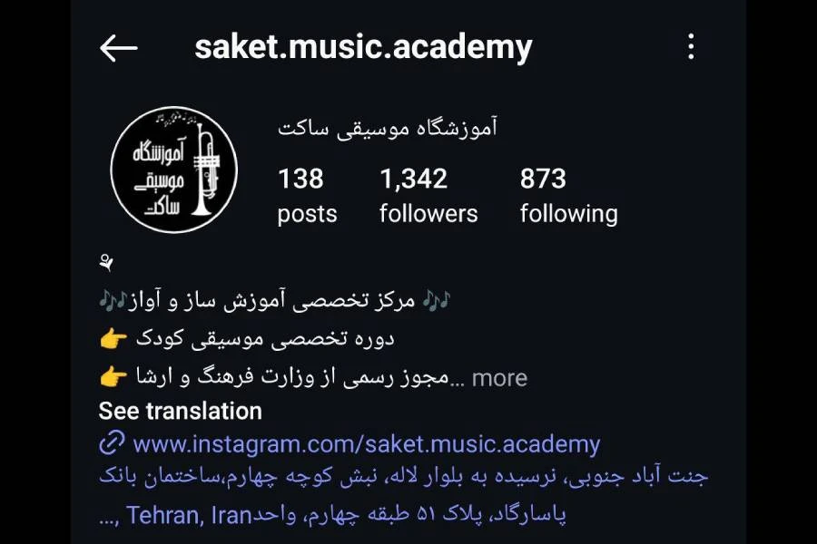 آموزشگاه موسیقی ساکت