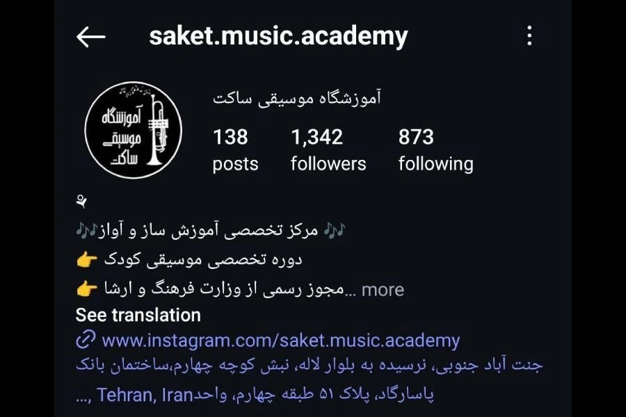 آموزشگاه موسیقی ساکت