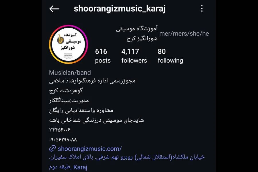 آموزشگاه موسیقی شورانگیز